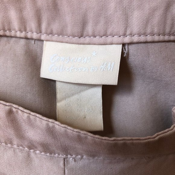 H&M pleated flowy high waist shorts with pockets - Picture 2 of 3